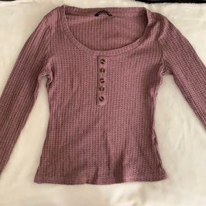 Knit warm long sleeve.